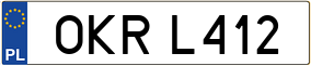 Trailer License Plate